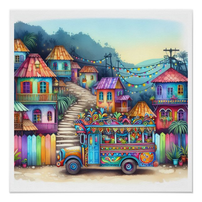 NEW Unique HAITI, Aruba, Antigua Poster (Front)