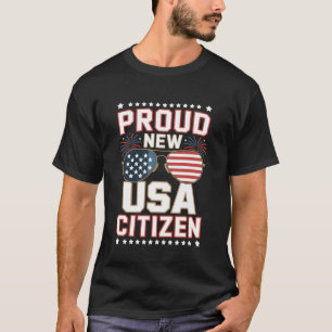 New US Citizen Immigrant Proud New American 1 T-Shirt