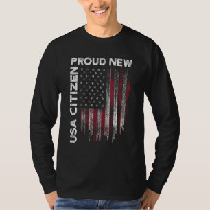 New Usa Citizen American Us Citizenship July 4th 5 T-Shirt