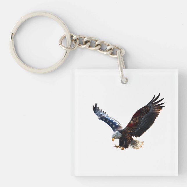 New USA egle cap  Keychain (Front)