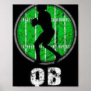 New, Usa Football Quarter Back, Nostalgic Nge Vint Poster