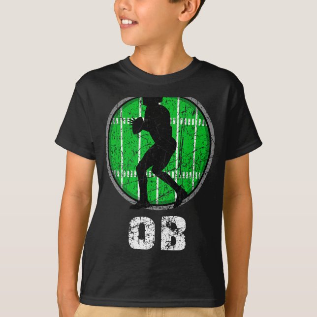 New, Usa Football Quarter Back, Nostalgic Nge Vint T-Shirt (Front)