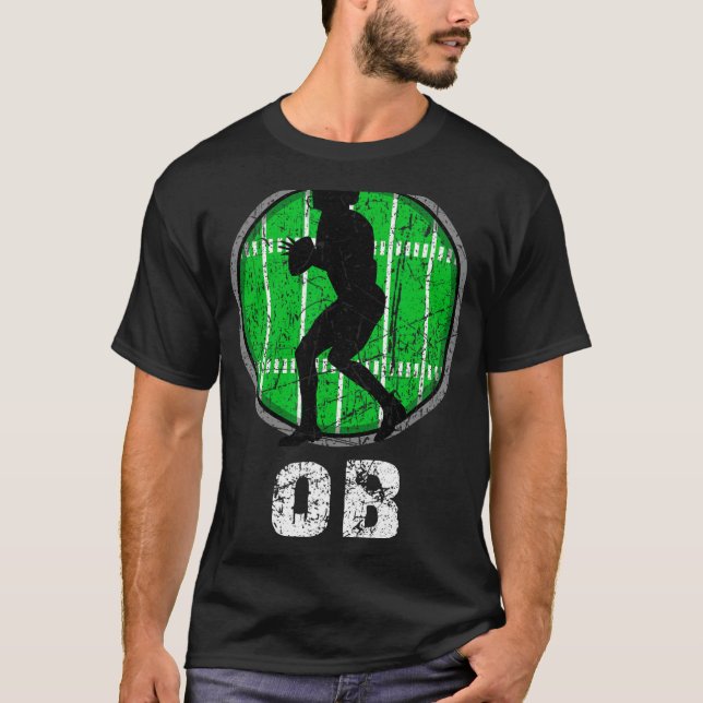 New, Usa Football Quarter Back, Nostalgic Nge Vint T-Shirt (Front)