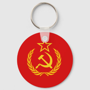 New Ussr, Democratic Republic of the Congo flag Keychain