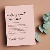 New Venue Blush Pink Wedding Update