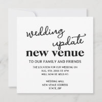 New Venue Wedding Update Change Of Plans 