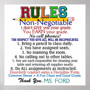 New Version School Teacher's Poster