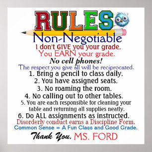 New Version School Teacher's Poster