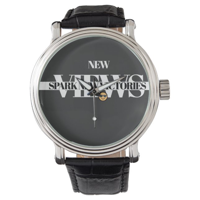 NEW VIEWS SPARK– Motivational Custom Watch (Front)