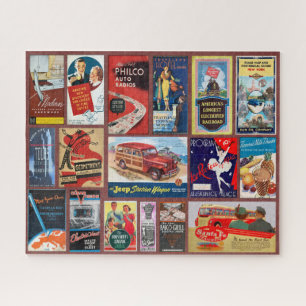 NEW! VINTAGE 20TH CENTURY ADVERTISING JIGSAW PUZZLE