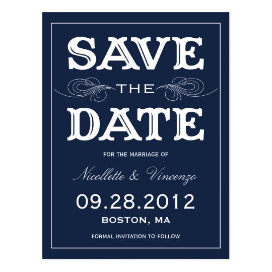 NEW VINTAGE | SAVE THE DATE ANNOUNCEMENT POSTCARD