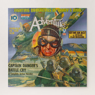 NEW! VINTAGE WWII MAGAZINE THEME JIGSAW PUZZLE