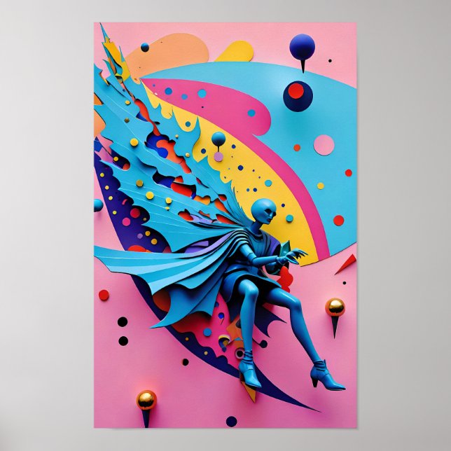 New Wave Angel Fallen - Ken Gauge Art  Poster (Front)