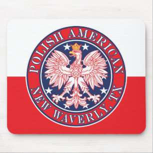 New Waverly Texas Polish American Eagle Mouse Pad