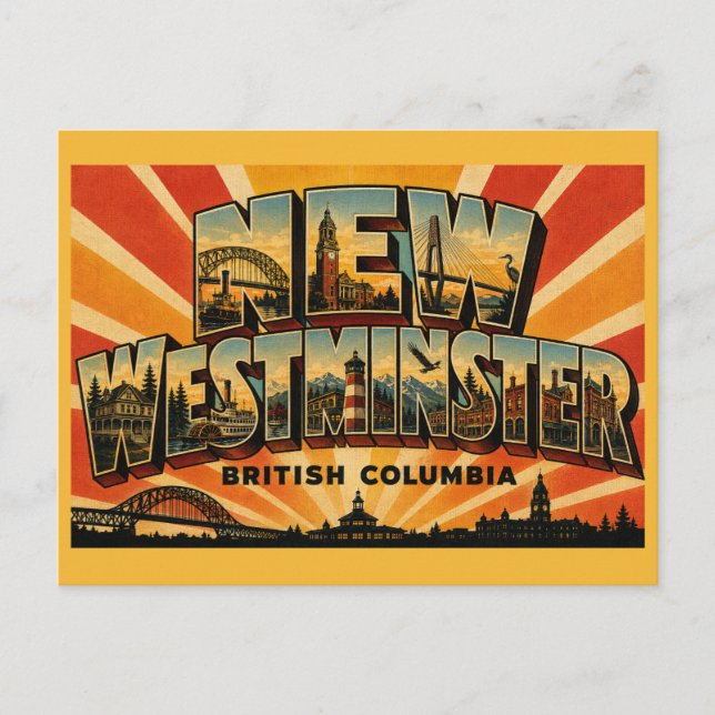 New Westminster BC Royal City Postcard (Front)
