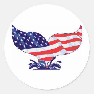 New-Whale-Tail-[Converted] Classic Round Sticker