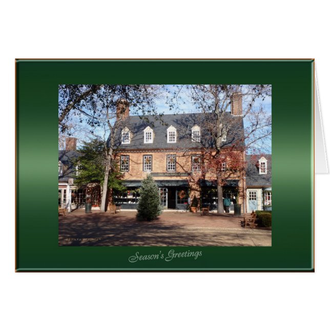 New Williamsburg Season's Greetings Card (Front Horizontal)