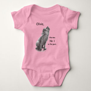 New Wolf Pup in the Pack Baby Bodysuit