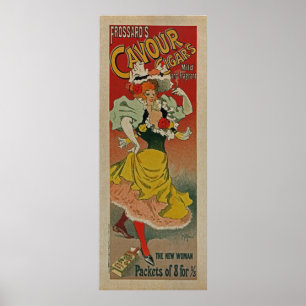 New Woman Frossard’s Cavour Cigars Mild & Fragrant Poster