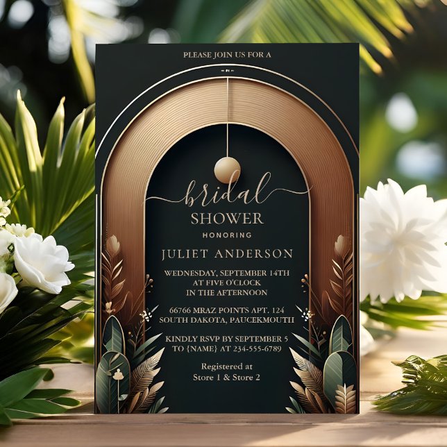 New Wood Tree Rustic Barn Farm Arch Bridal Shower Invitation (Creator Uploaded)