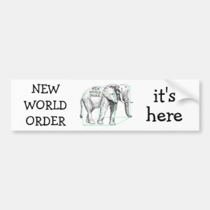 New World Order Bumper Sticker