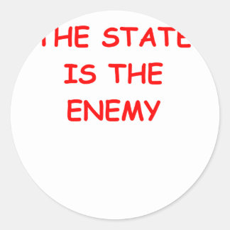 new world order classic round sticker