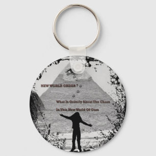 "NEW WORLD ORDER ?"* KEYCHAIN