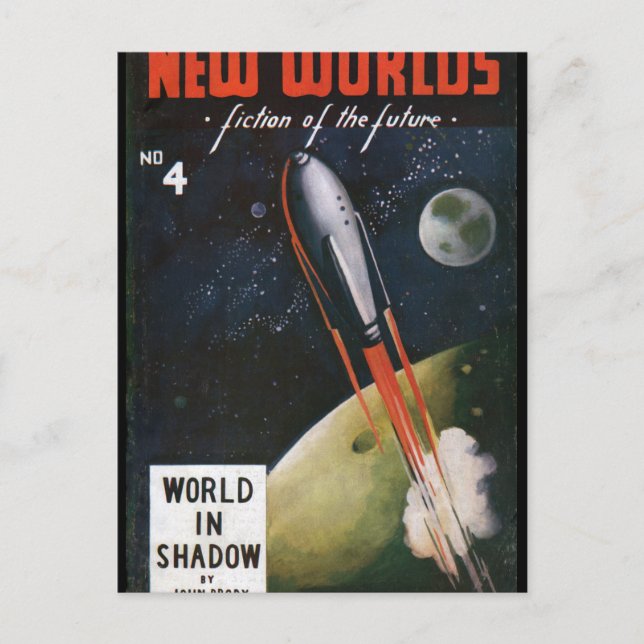 New Worlds 4_Pulp Art Postcard (Front)