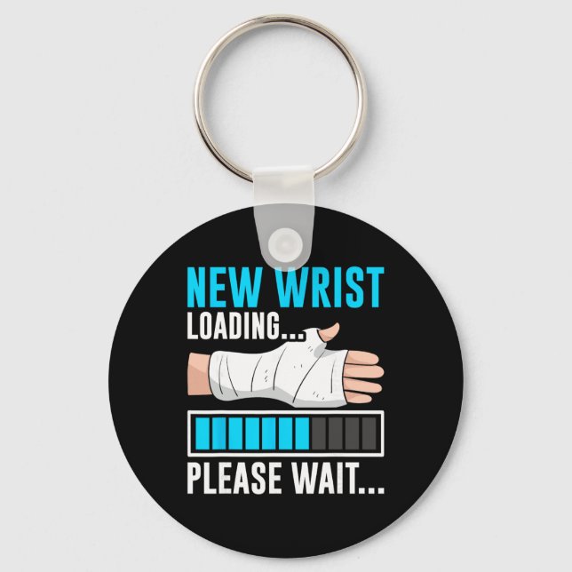 New Wrist Loading... Please Wait... Broken Arm Cas Keychain (Front)