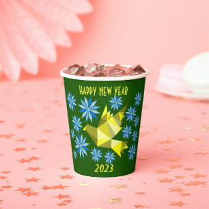 NEW YEAR 2023 FLY BIRD PAPER CUP FOR PARTY