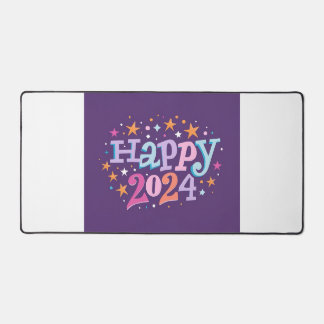 New Year 2024 Celebration - Happy 2024 Design Desk Mat