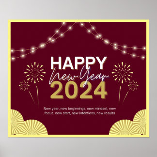 New Year 2024 Poster