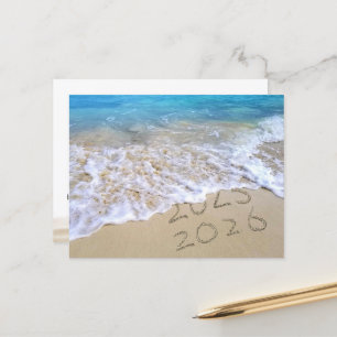 New Year 2025 Beach Thank You from Business Postcard