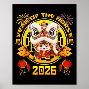 New Year 2026 Chinese Horse The Year Of The Horse  Poster