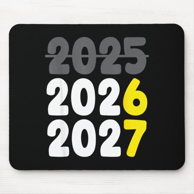 New Year 2026 Funny Six Seven 67 Meme Gen Alpha Sl Mouse Pad (Front)
