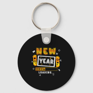 New Year 2026 Loading Video Gamers New Years Eve P Keychain