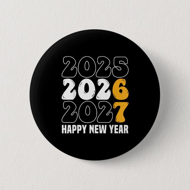 New Year 2026 Shirt Funny 67 Meme Six Seven  2 Inch Round Button (Front)