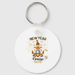 New Year 2026 Yacht Cruise Ship Nye Party Matching Keychain