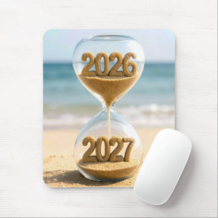 New Year 2027 Sand Timer Mouse Pad