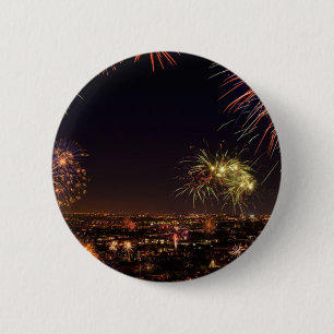 New Year 2 Inch Round Button