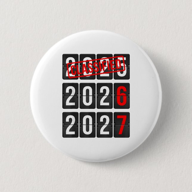 New Year 67 Six Seven Countdown New Year 2026 2027 2 Inch Round Button (Front)
