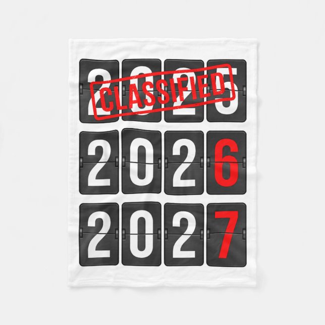 New Year 67 Six Seven Countdown New Year 2026 2027 Fleece Blanket (Front)