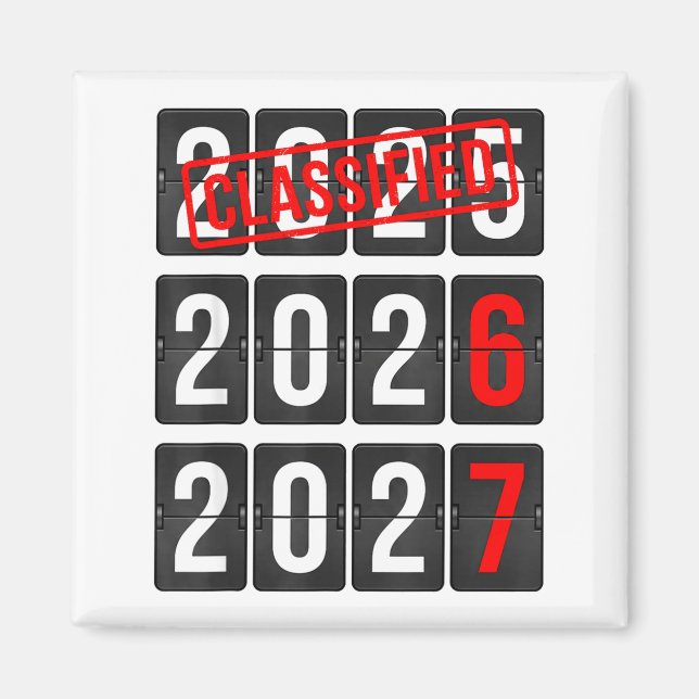 New Year 67 Six Seven Countdown New Year 2026 2027 Magnet (Front)