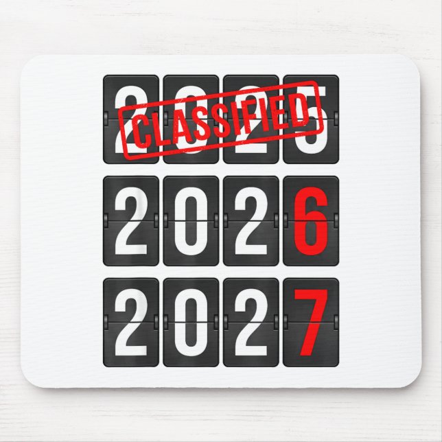 New Year 67 Six Seven Countdown New Year 2026 2027 Mouse Pad (Front)