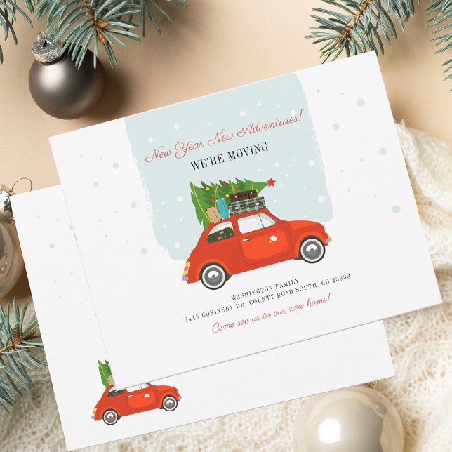 New Year Adventures Change of Address Moving Card (New Year Adventures Change of Address Moving Note Card)