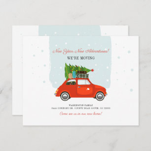 New Year Adventures Change of Address Moving Card