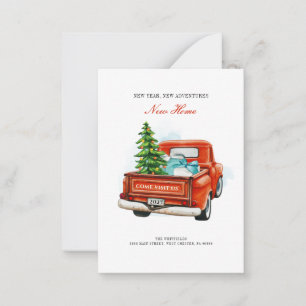 New Year Adventures Home Christmas Holiday Moving  Card
