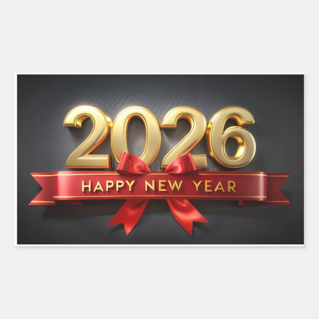 New Year Aesthetic & Decor Sticker (Front)