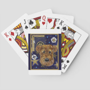 NEW YEAR AIREDALE PLAYING CARDS