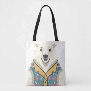 New Year and funny and happy animals Tote Bag